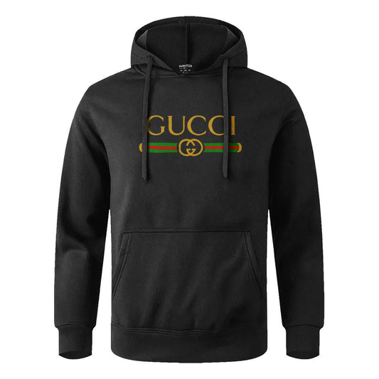 Blusa de Frio Moletom Canguru com Capuz Gucci Plus Size